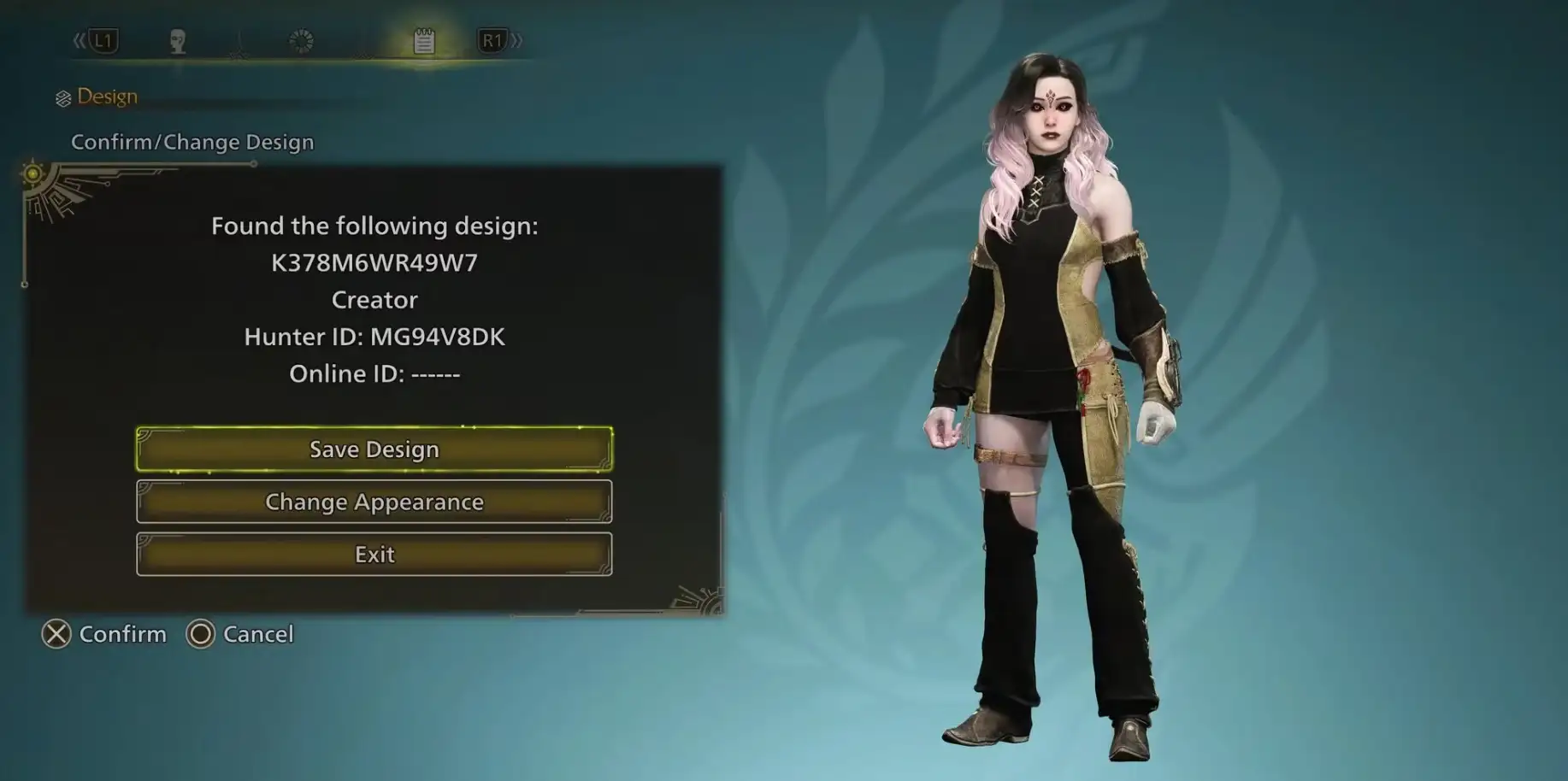 How Character Design Codes Work in Monster Hunter Wilds